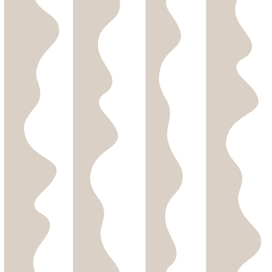 Minimalist Soft Wave Stripes Wallpaper⁠
