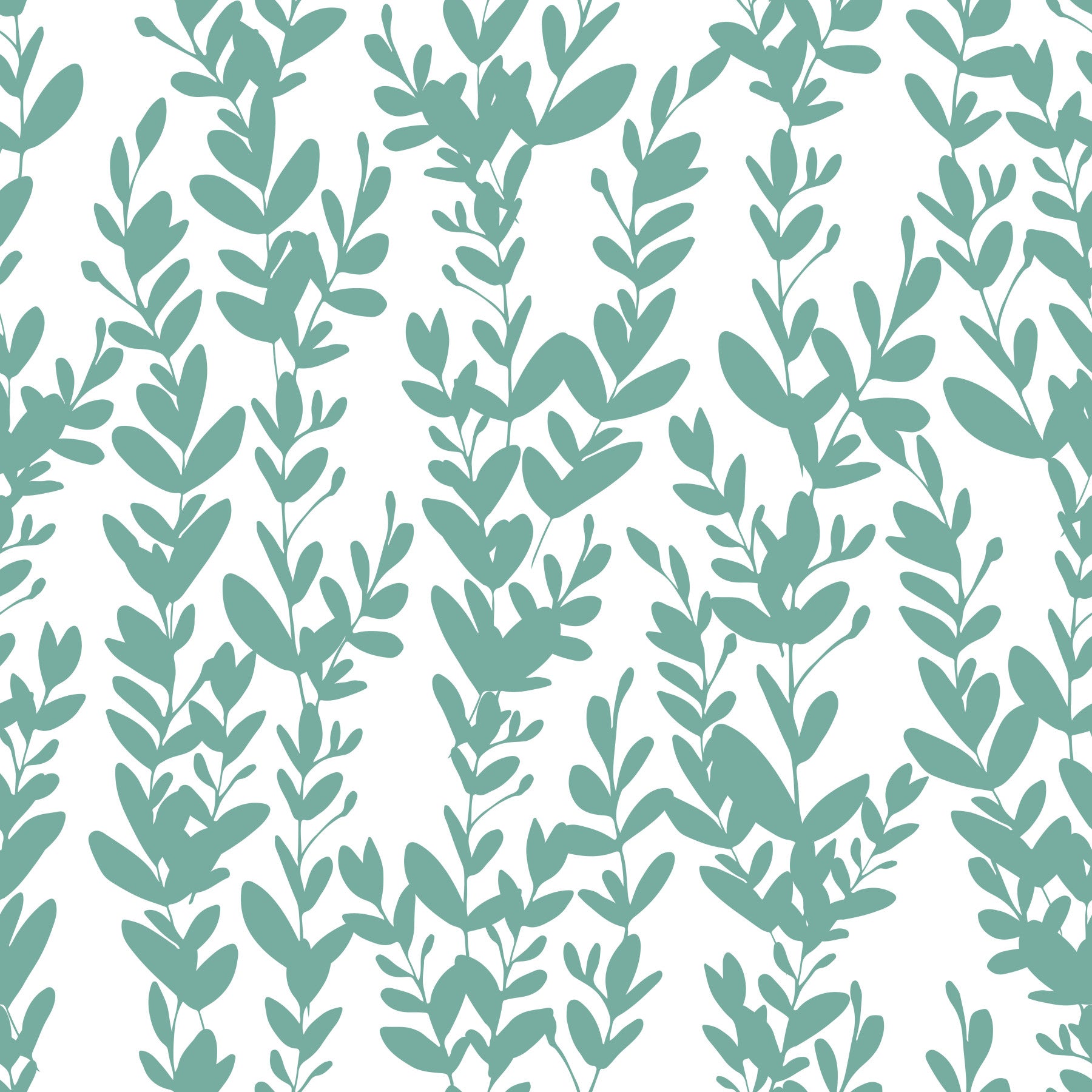 Minimalist Sage Botanical Vines Wallpaper⁠