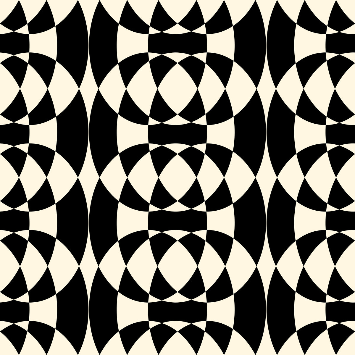 Interlocking Monochrome Arches Wallpaper⁠