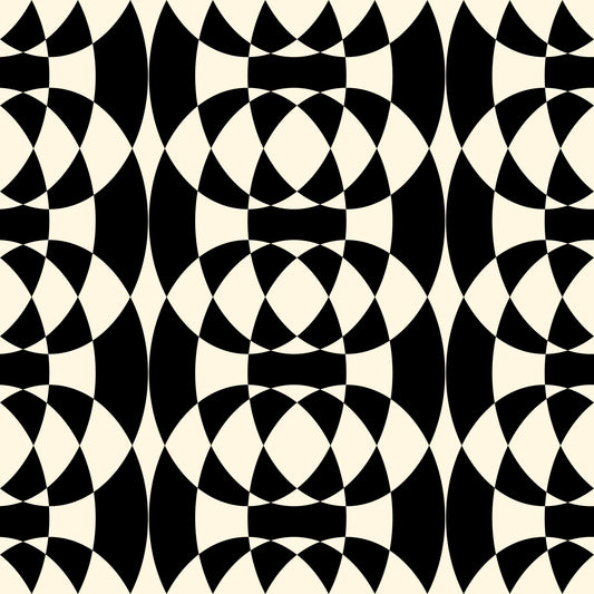 Interlocking Monochrome Arches Wallpaper⁠