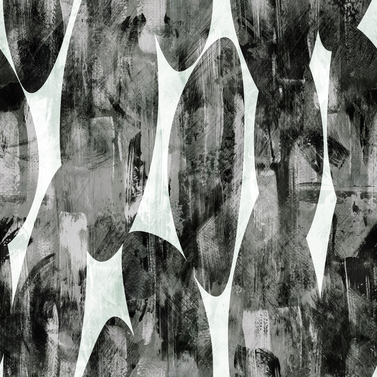 Abstract Monochrome Brushstroke Layers Wallpaper⁠