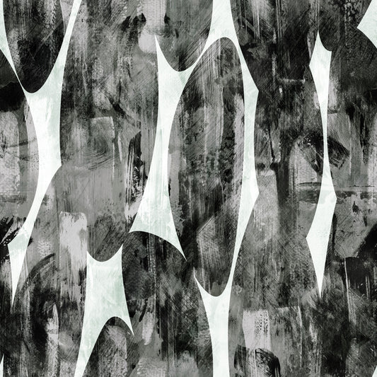 Abstract Monochrome Brushstroke Layers Wallpaper⁠