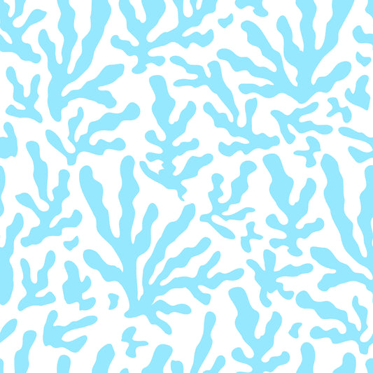 Abstract Ocean Coral Blue Wallpaper⁠