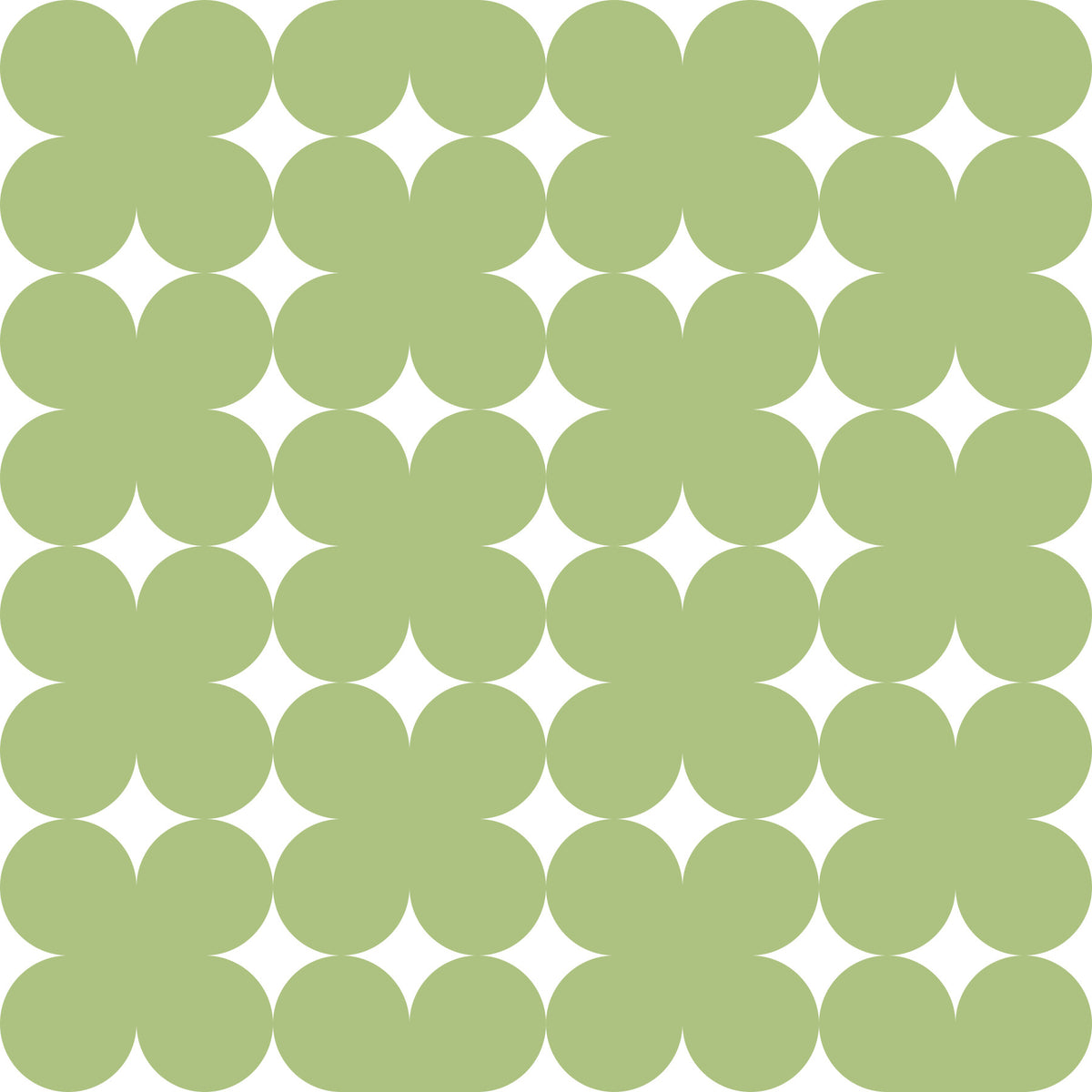 Sage Geometric Clover Pattern Wallpaper⁠