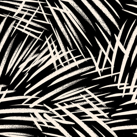 Monochrome Linear Brushstroke Wallpaper⁠
