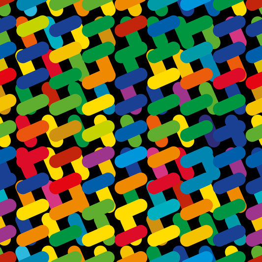 Abstract Colorful Capsule Mosaic Wallpaper⁠