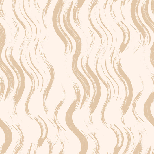 Cream Wavy Brushstroke Strokes Wallpaper⁠