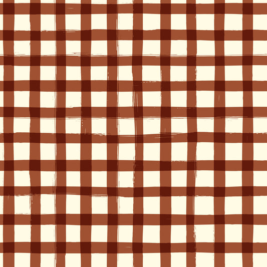 Rustic Brushstroke Check Wallpaper⁠
