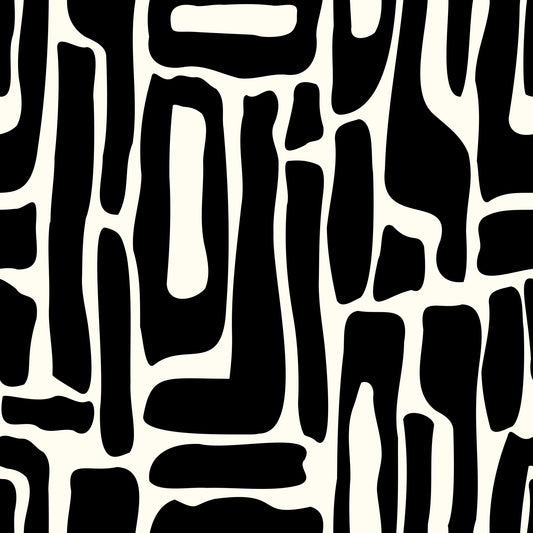 Abstract Organic Ink Shapes Wallpaper⁠