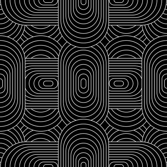 Minimalist Linear Arch Pattern Wallpaper⁠