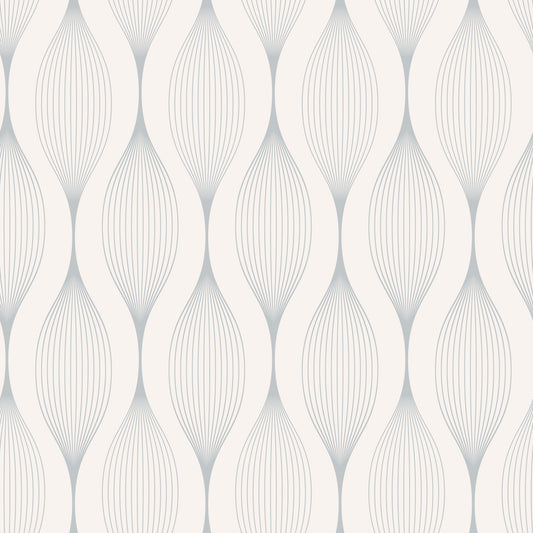 Minimalist Soft Gray Curves Wallpaper⁠