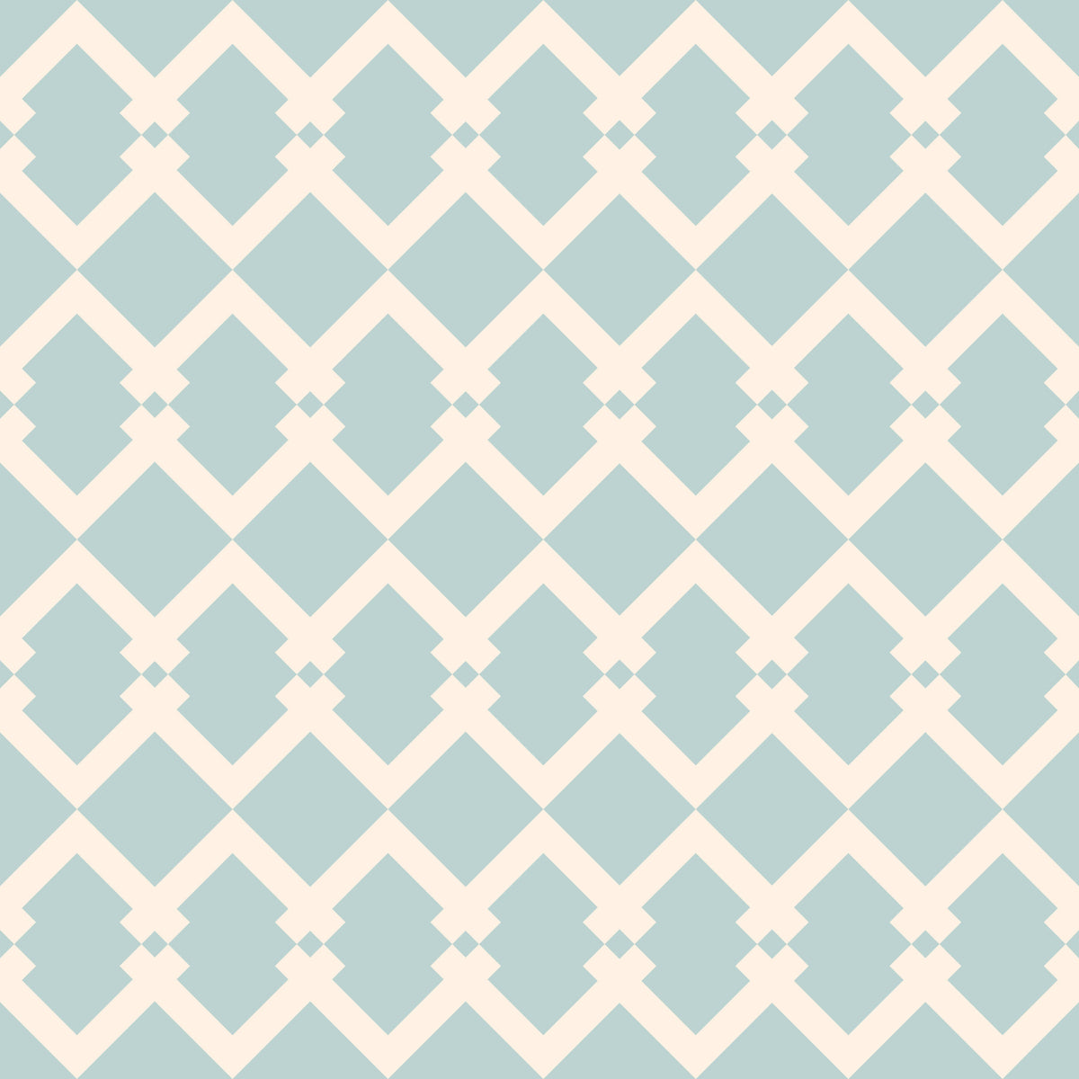 Nordic Interlocking Diamond Lattice Wallpaper⁠ in your room — zoomed