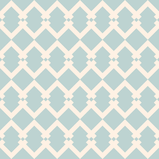 Nordic Interlocking Diamond Lattice Wallpaper⁠