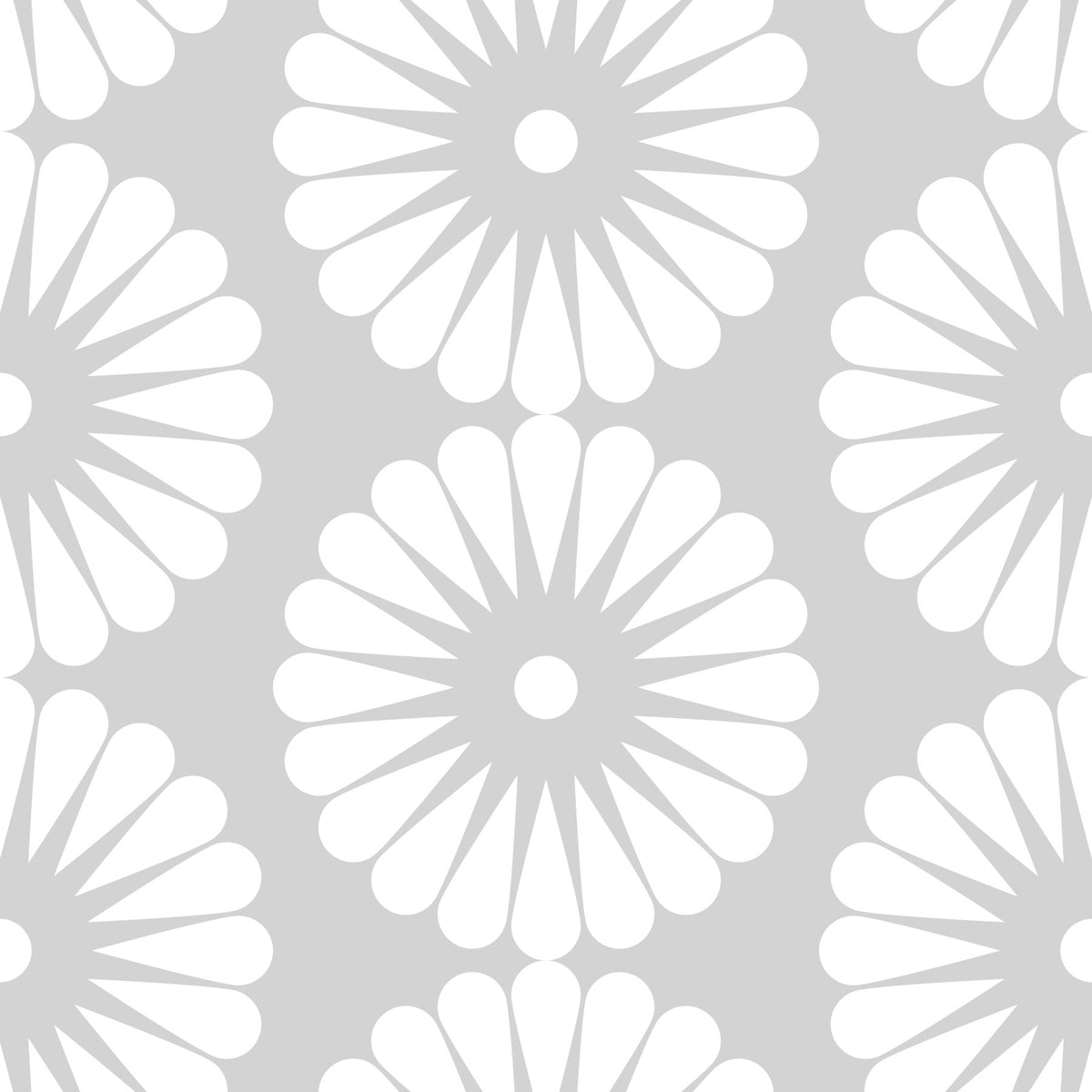 Minimalist Sunburst Radial Motif Wallpaper⁠