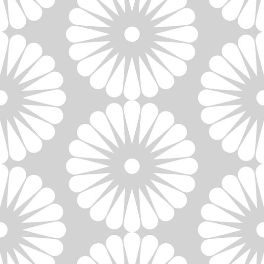Minimalist Sunburst Radial Motif Wallpaper⁠