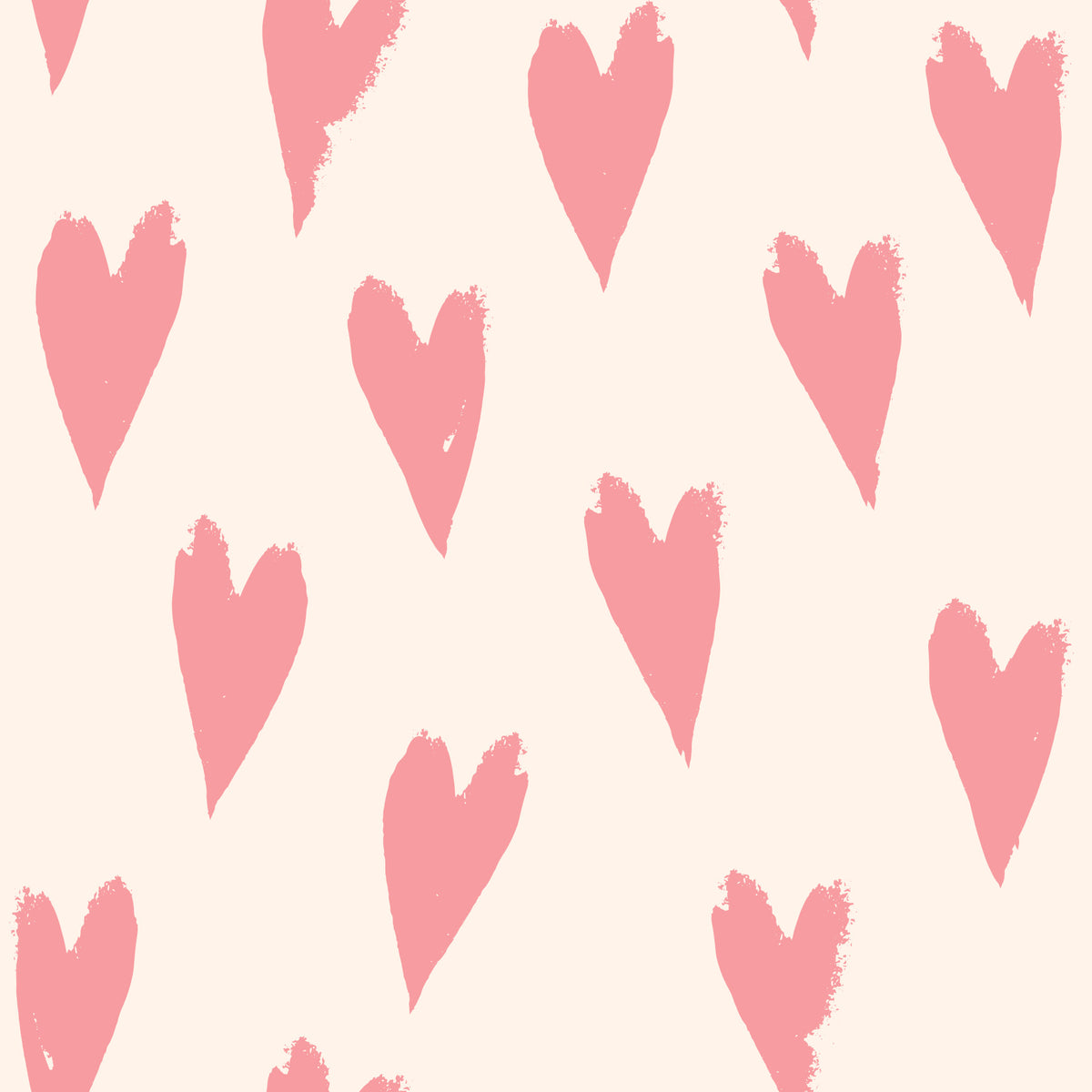 Soft Pink Heart Strokes Wallpaper⁠