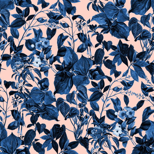 Indigo Grove Botanical Print Wallpaper⁠
