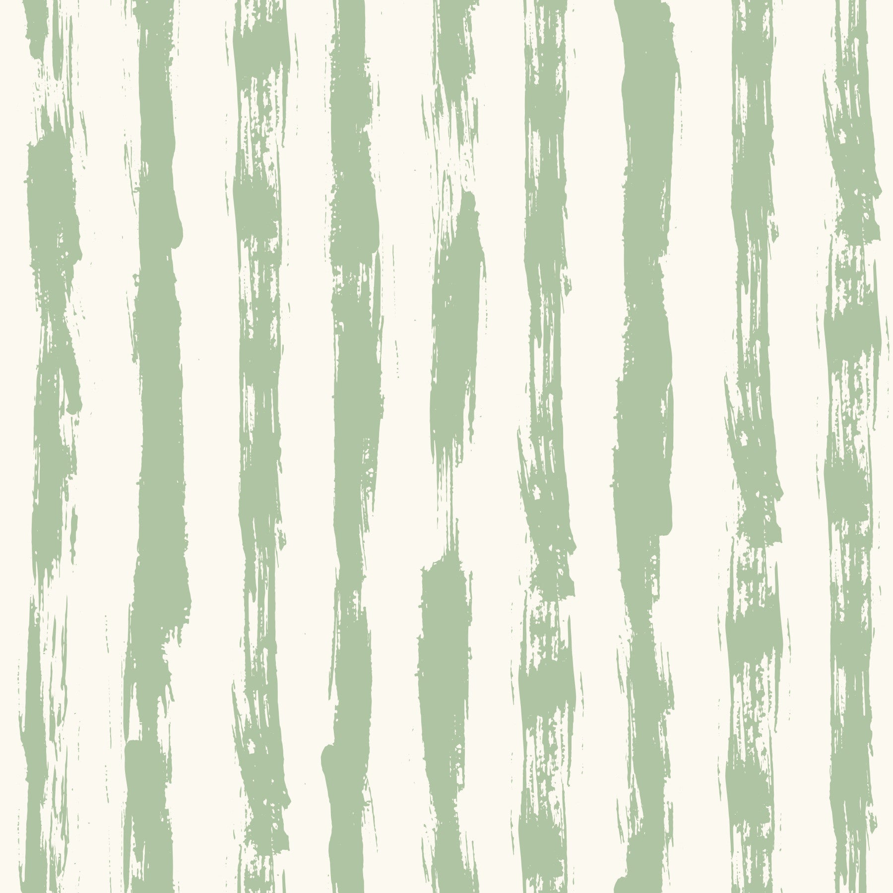 Sage Hand-Painted Vertical Stripes Wallpaper⁠