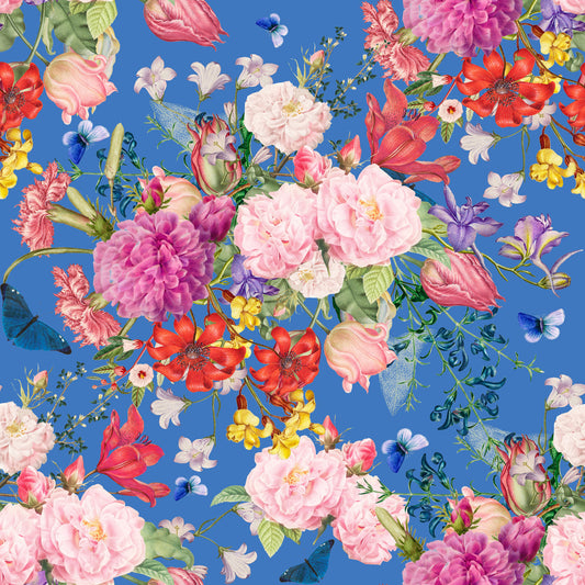 Vintage Botanical Floral Symphony Wallpaper⁠