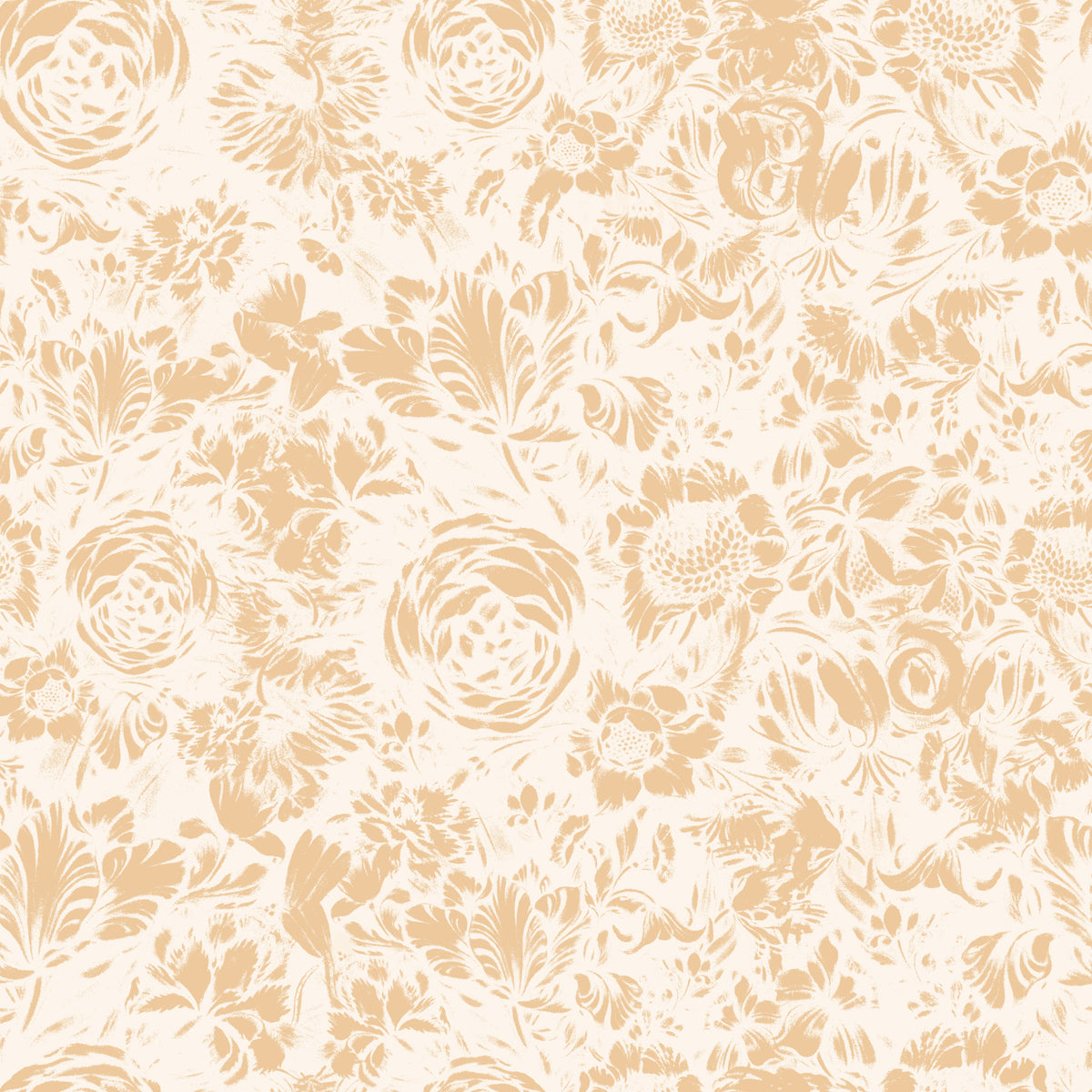 Soft Neutral Botanical Illustration Wallpaper⁠