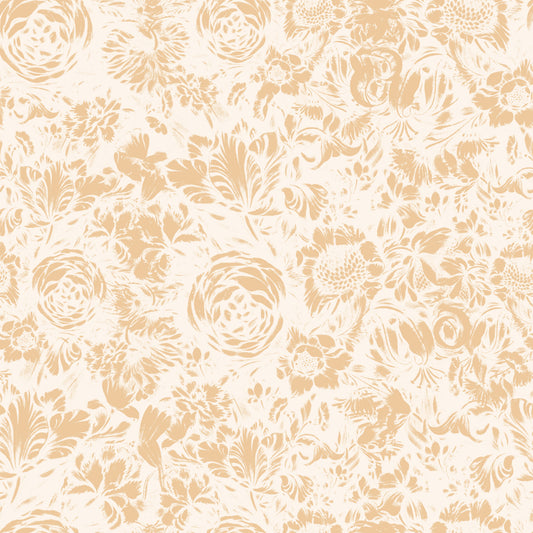 Soft Neutral Botanical Illustration Wallpaper⁠