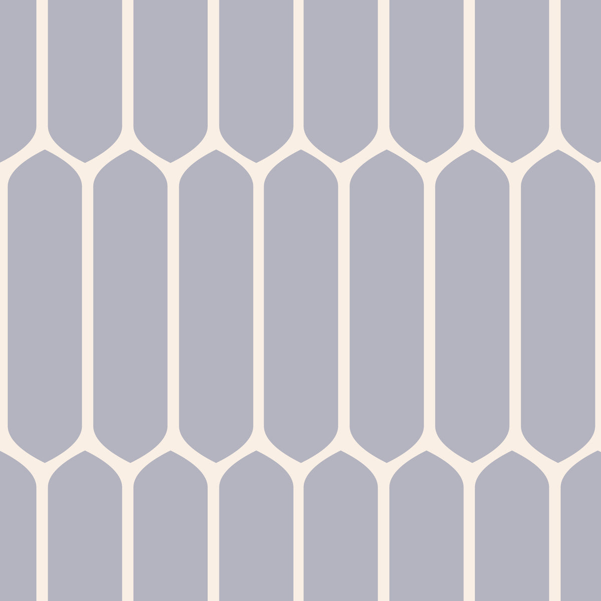 Soft Grey Geometric Arches Wallpaper⁠