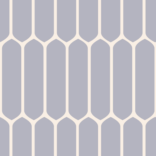 Soft Grey Geometric Arches Wallpaper⁠