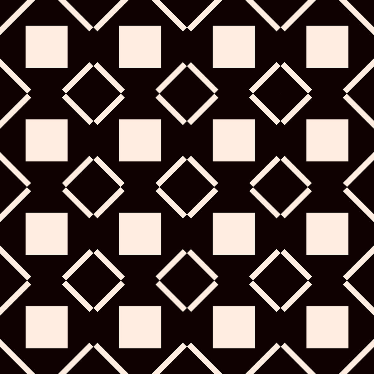 Minimalist Monochrome Geometric Grid Wallpaper⁠
