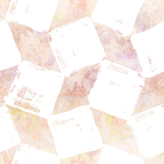 Layered Peach Geometric Blocks Wallpaper⁠