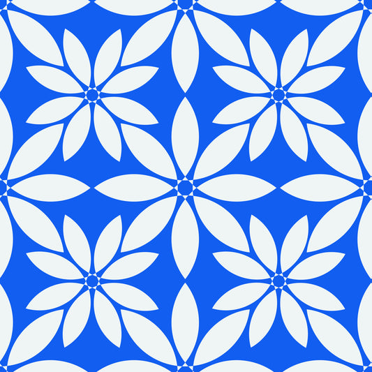 Azure Petal Geometry Wallpaper⁠