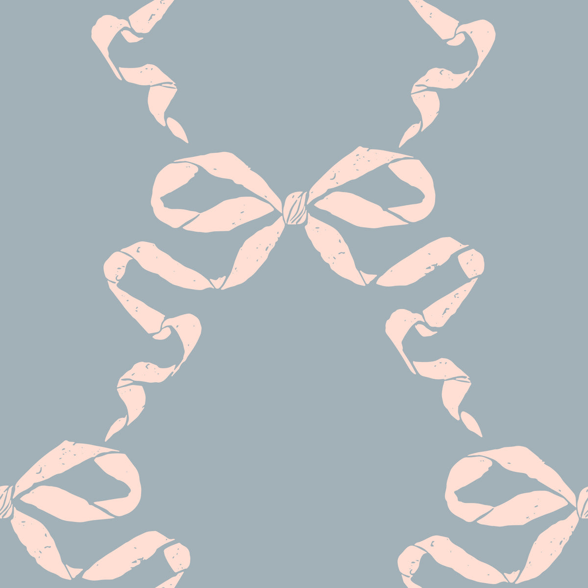 Vintage Pastel Bow Print Wallpaper⁠