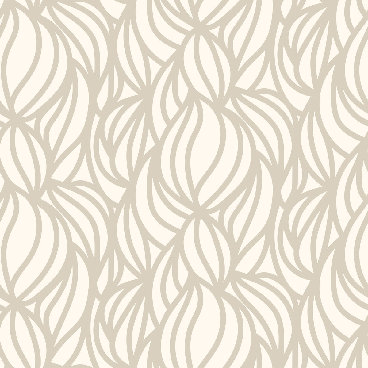 Cream Swirl Geometric Wallpaper⁠