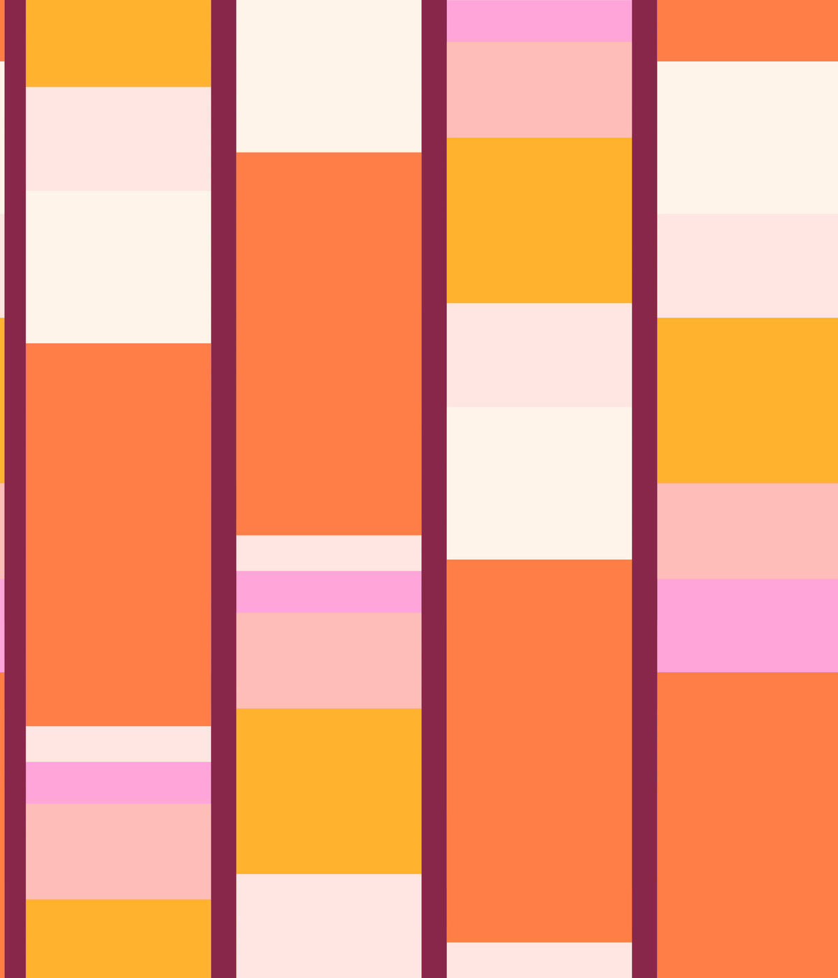 Retro Vertical Block Stripe Wallpaper⁠