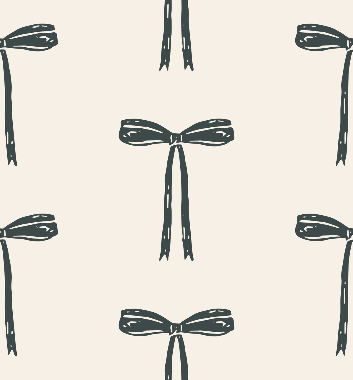 Minimalist Hand-Drawn Bows Wallpaper⁠