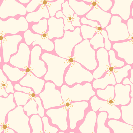 Blush Petal Flow Wallpaper⁠