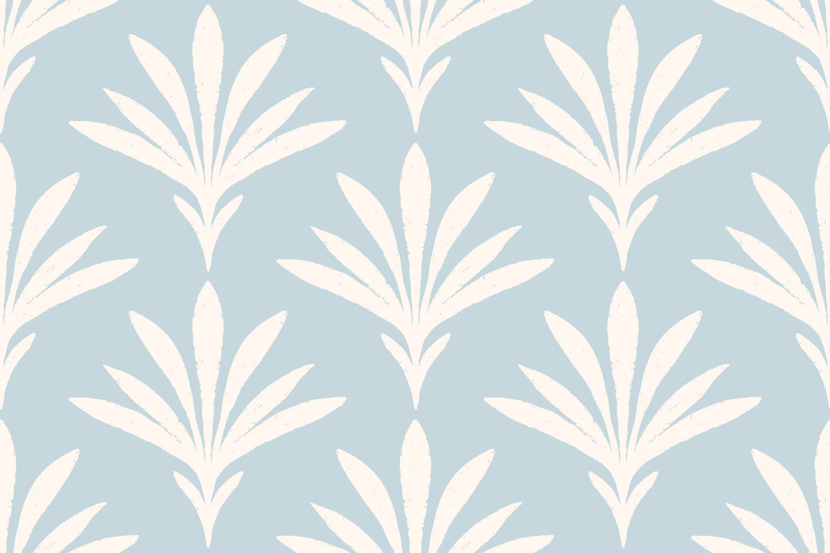 Abstract Fan Leaf Pattern Wallpaper⁠
