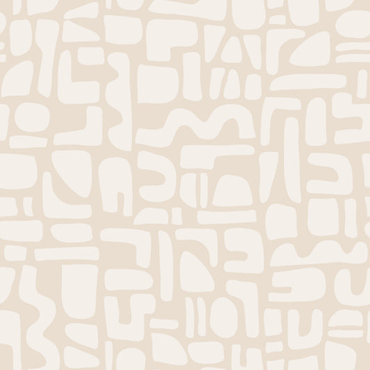 Minimalist Soft Geometric Shapes Wallpaper⁠