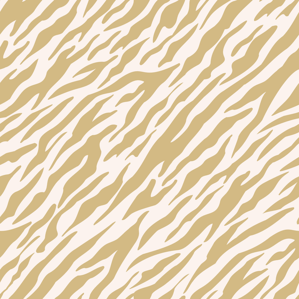 Abstract Gold Animal Stripe Wallpaper⁠ in your room — zoomed