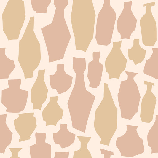 Abstract Vase Ceramic Motif Wallpaper⁠