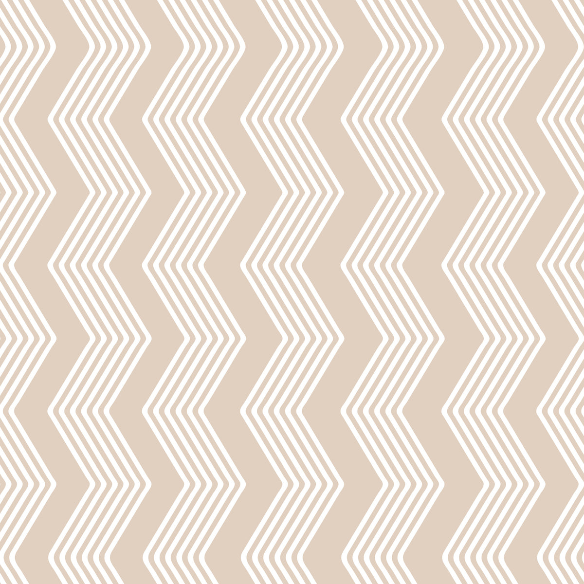 Beige Zigzag Line Pattern Wallpaper⁠