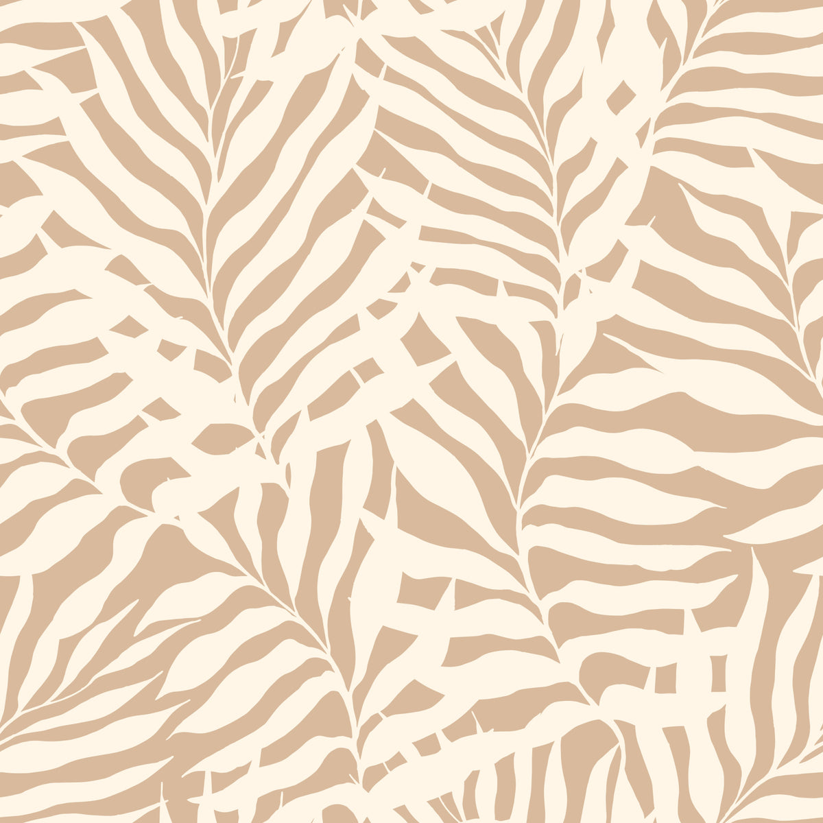 Minimalist Botanical Palm Leaves Wallpaper⁠ in your room — zoomed