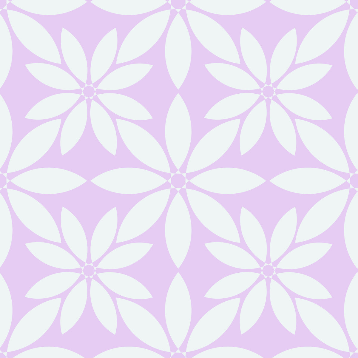 Soft Lavender Petal Lattice Wallpaper⁠