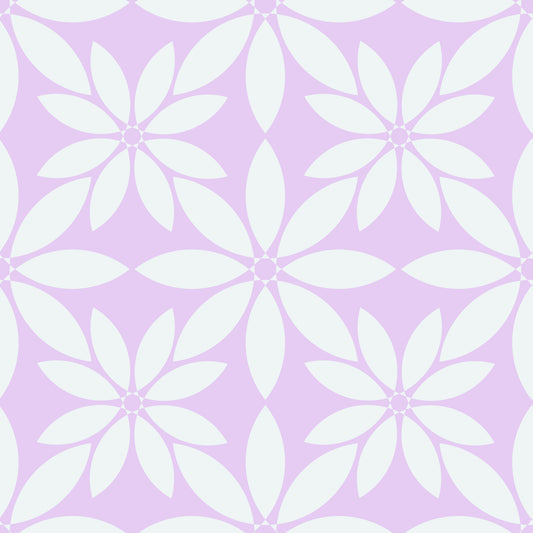 Soft Lavender Petal Lattice Wallpaper⁠