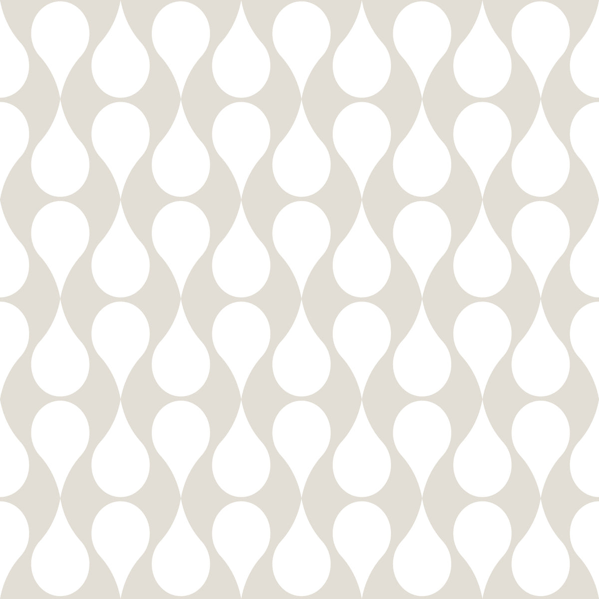 Minimalist Soft Geometric Curve Pattern Wallpaper⁠ in your room — zoomed
