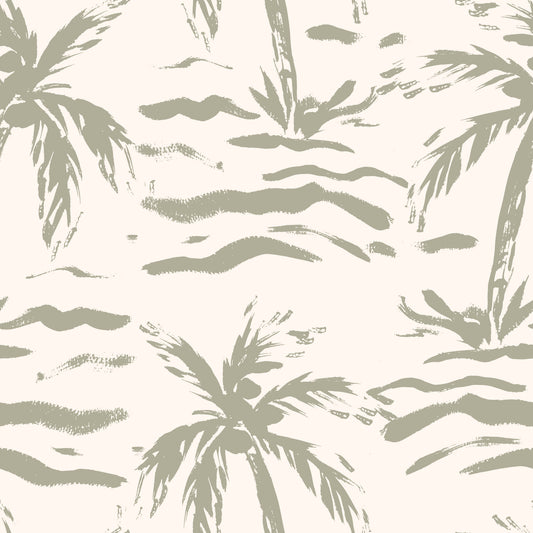Abstract Palm Grove Brushstrokes Wallpaper⁠