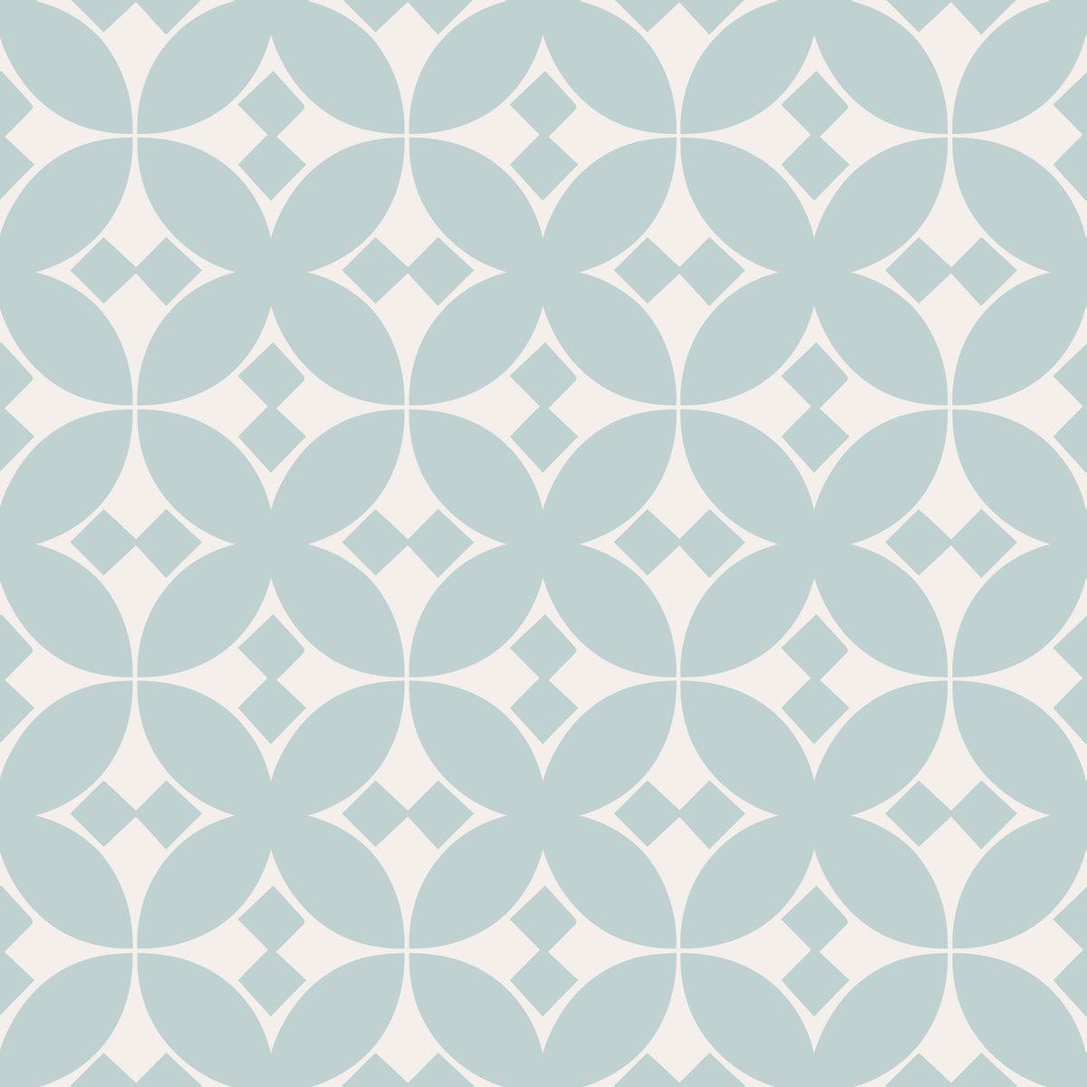 Soft Blue Tile Repeat Wallpaper⁠