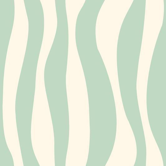 Soft Flowing Sage Linear Pattern Wallpaper⁠