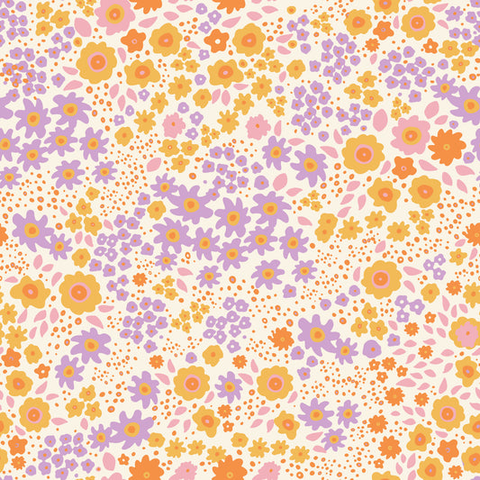 Boho Wildflower Meadow Hues Wallpaper⁠