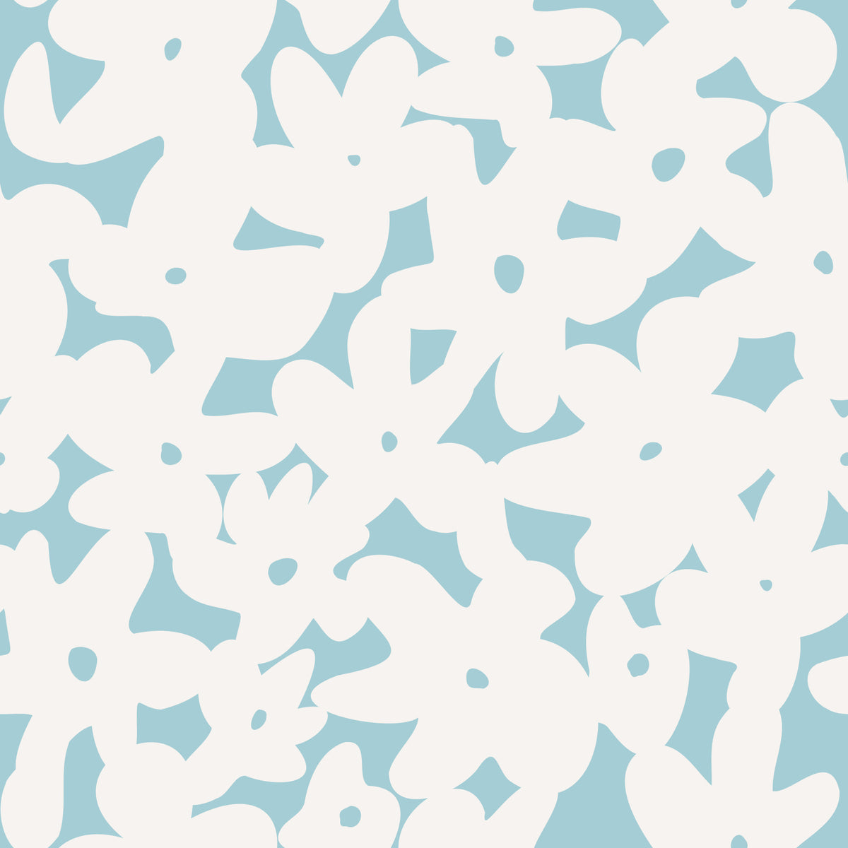 Soft Blue Floral Silhouette Wallpaper⁠