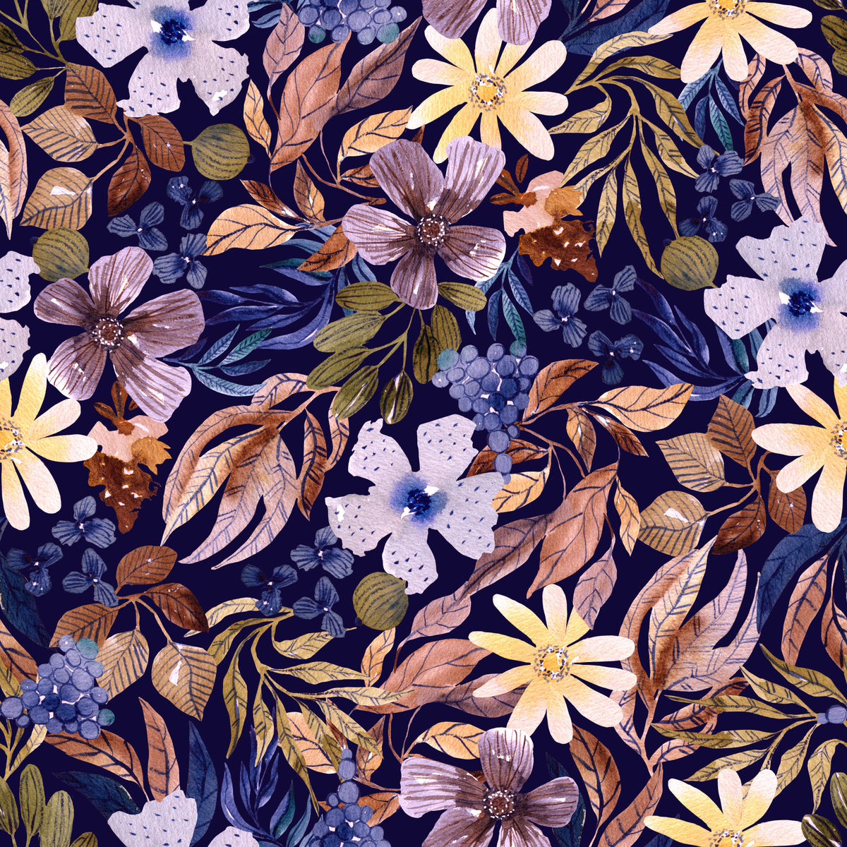 Vintage Garden Impressionism Wallpaper⁠ in your room — zoomed